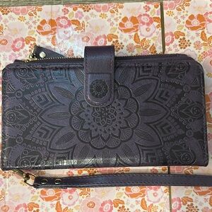 Purple Embossed Women's Wallet